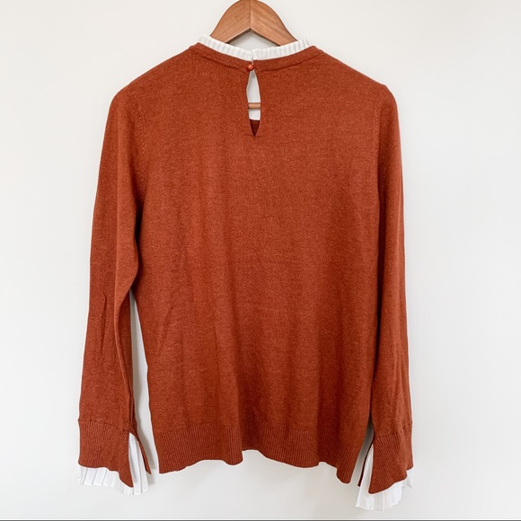burnt orange ruffle sleeves - Picture 7 of 9